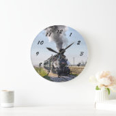 Grote ronde locomotief klok (Huis)