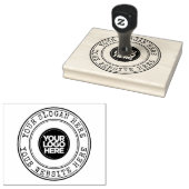 Grote Ronde Logo in  Typewriter InkPad + Rubberstempel (Gestempeld)
