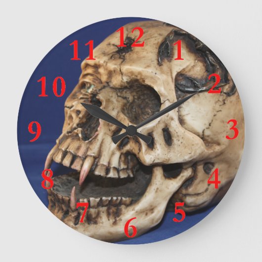 Grote Ronde Schedel Klok (Voorkant)