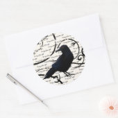 Grote ronde Sticker-Halloween Raven Ronde Sticker (Envelop)