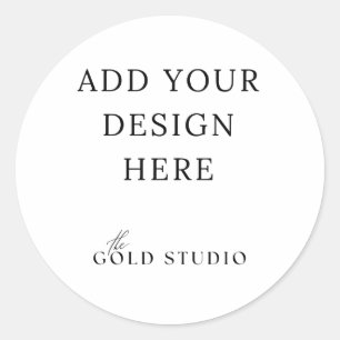 Grote Ronde Sticker Lege Sjabloon