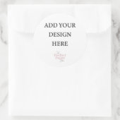 Grote ronde ticker sticker (Tas)