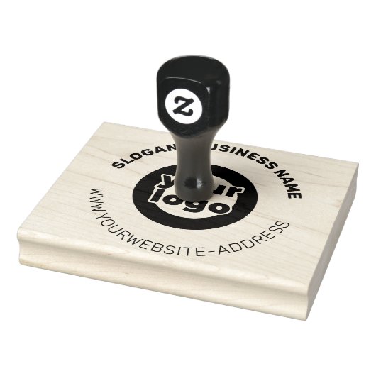 Grote Ronde Zakelijke Aangepaste Logo Website Rubberstempel (Stempel)