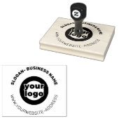 Grote Ronde Zakelijke Op Maat Gemaakte Logo Websit Rubberstempel (Gestempeld)
