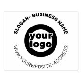 Grote Ronde Zakelijke Op Maat Gemaakte Logo Websit Rubberstempel (Afrduk)