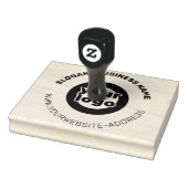 Grote Ronde Zakelijke Op Maat Gemaakte Logo Websit Rubberstempel (Stempel)