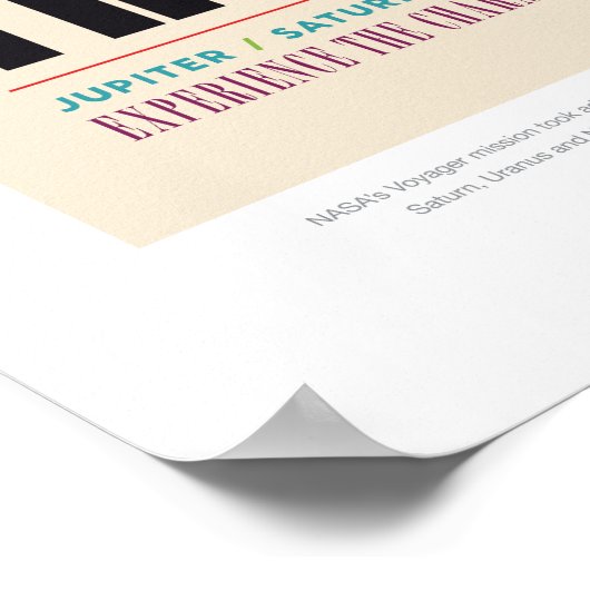 Grote rondleiding van het zonnestelsel poster (Hoek)