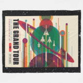 Grote rondleiding van het zonnestelsel voor ruimte fleece deken (Voorkant (Horizontaal))