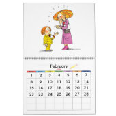 Grote Rood School-jaarkalender voor kinderen Kalender (Feb 2026)