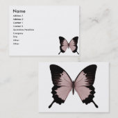 Grote Rood & Zwarte Vlinder Visitekaartje (Voorkant / Achterkant)