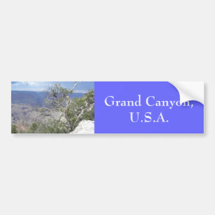 Grote roodblauwe bumper voor Canyon Bumpersticker