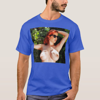 Grote roodkopvrouwen t-shirt