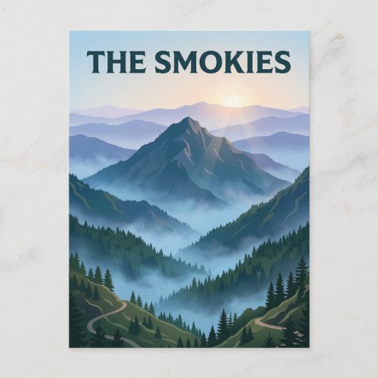Grote Rookgebergte Briefkaart (Voorkant)