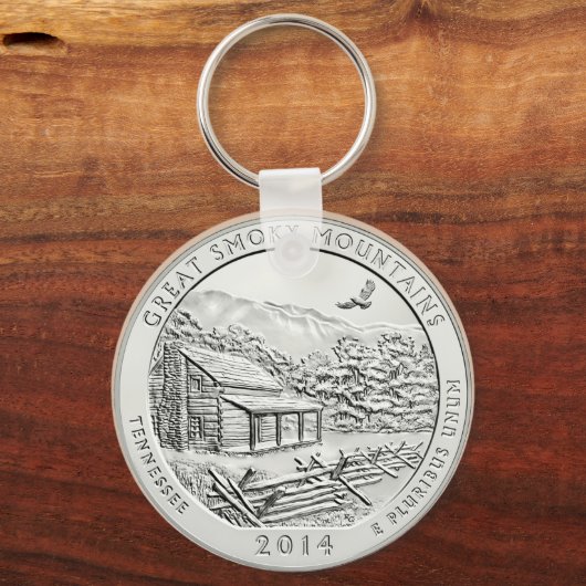 GROTE ROOKY-MUNTAINEN SLEUTELHANGER (Voorkant)