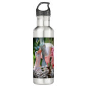 Grote roseate Spoonsbill Babies Water Bottle Waterfles (Voorkant)