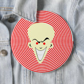 Grote rotortoon optische illusie ronde button 6,0 cm (In situ)