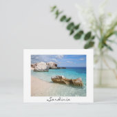 Grote rotsen bij Cala Mariolu met briefkaart (Staand voorkant)