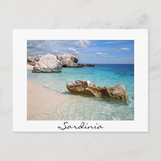 Grote rotsen bij Cala Mariolu met briefkaart (Voorkant)