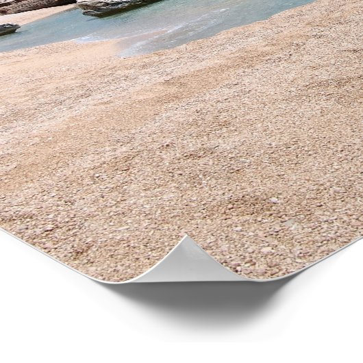 Grote rotsen op het strand van Cala Mariolu op Sar Poster (Hoek)