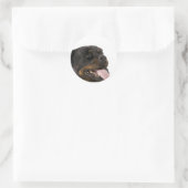 grote rottweiler ronde sticker (Tas)