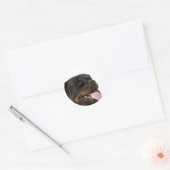 grote rottweiler ronde sticker (Envelop)