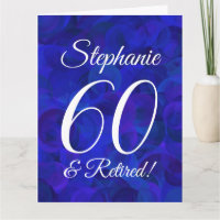 Grote Royal Blue 60 en gepensioneerde Happy Retire