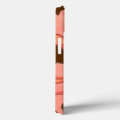Grote Roze Bloem met Dieprode Achtergrond Case-Mate iPhone Case (Achterkant / Rechts)