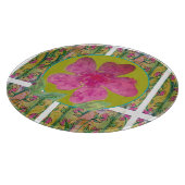 Grote Roze Bloem Snijplank (Hoek)