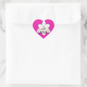 Grote Roze Bloem Stickers (Tas)