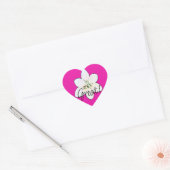 Grote Roze Bloem Stickers (Envelop)
