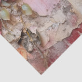 Grote  Roze Bloemen Collage Decoupage Tissuepapier (Detail)