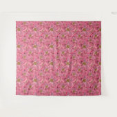 Grote roze bloemen. wandkleed (Voorkant (horizontaal))
