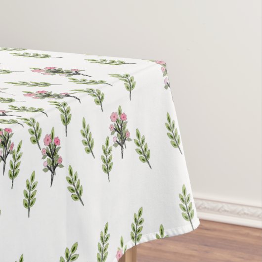 Grote roze boeketten tafelkleed (Voorbeeld)
