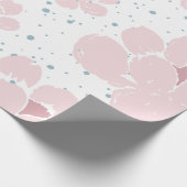 Grote roze boho Trendy Floral wrapping Paper Cadeaupapier (Hoek)