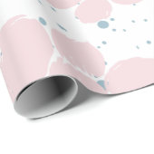 Grote roze boho Trendy Floral wrapping Paper Cadeaupapier (Rol Hoek)