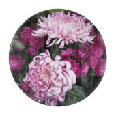 Grote roze chrysanthema's snijplank (Voorkant)