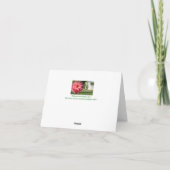 "GROTE ROZE DAHLIA" NOTECARD KAART (Achterkant)
