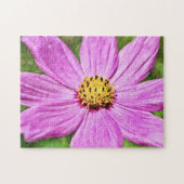 Grote Roze Daisy Kosmos Bloem Art Puzzel (Horizontaal)
