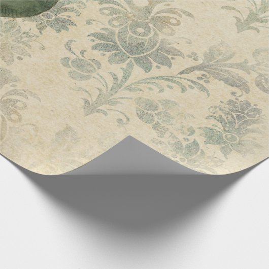 Grote roze Floral Cadeaupapier (Hoek)