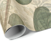 Grote  roze Floral Cadeaupapier (Rol Hoek)