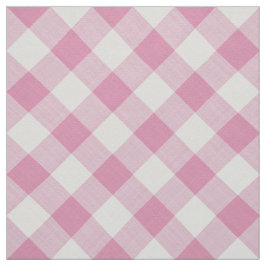 Grote Roze Gingham controleert patroon geometrisch Stof
