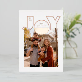 Grote Roze Gouden Trouwring Met Moderne Vormgeving Folie Feestdagenkaart