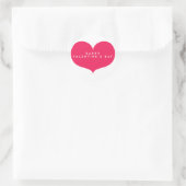 Grote Roze Hart Valentijnsdag Stickers (Tas)