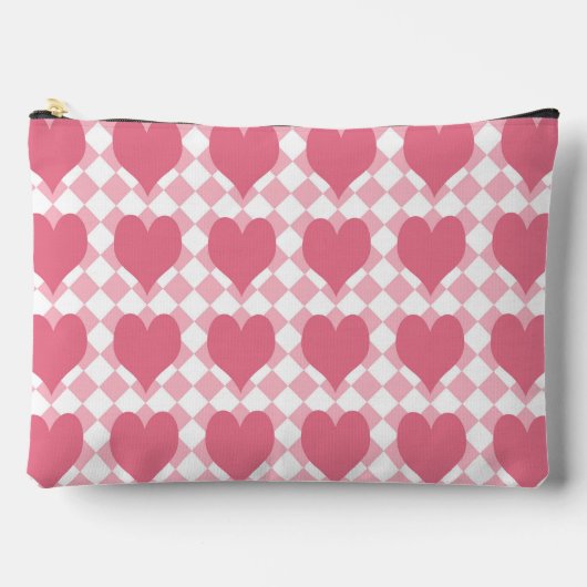 Grote Roze Harten Etui (Voorkant)
