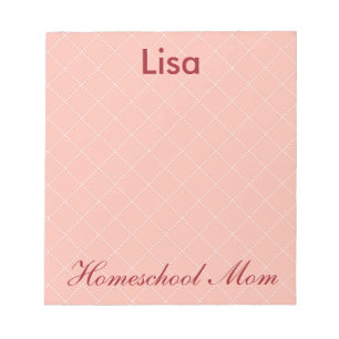 Grote Roze Homeschool Mom Notitieblok