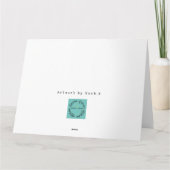 Grote roze Kaart van de Birthday Flamingo, van all (Achterkant)