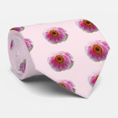 Grote Roze Klaproos Stropdas (Opgerold)