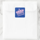 Grote Roze Kroon of Tiara Stickers (Tas)