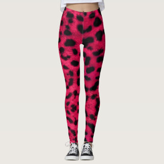 grote roze luipaard voor leggings