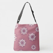 "GROTE ROZE MANDALA BLOEM" CROSSBODY TAS (Achterkant)